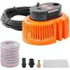 VEVOR Automatic Pool Cover Pump, 1/10 HP 75W 540 GPH, 120V Submersible Swimming Pool Cover Pump, Water Removal Pump with 3 Hose Adapters 16 ft Drainage Hose & 25 ft Power Cord, for Pool Draining(1/10 HP 540 GPH)