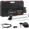 VEVOR Cordless Grease Gun, 20-Volt, 10,000 PSI, 39″ Long Hose, Electric Grease Gun Kit Professional High Pressure Battery Powered Grease Gun with Carrying Case, Battery and Charger Included, Black(1 Battery)