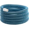 VEVOR Discharge Hose, 1-1/2″ x 100′, PVC Fabric Lay Flat Hose, Heavy Duty Backwash Drain Hose with Clamps, Weather-proof & Burst-proof, Ideal for Swimming Pool & Water Transfer, Blue(01 1.5″ x30′)