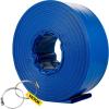 VEVOR Discharge Hose, 1-1/2″ x 100′, PVC Fabric Lay Flat Hose, Heavy Duty Backwash Drain Hose with Clamps, Weather-proof & Burst-proof, Ideal for Swimming Pool & Water Transfer, Blue(3″ x 50′)