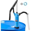 VEVOR Drum Pump, 9.5 oz. Per Stroke, Lever-Action Barrel Pump, Fits 5-55 Gallon Drums with 3-Section Suction Tube Assembly & Hose, Hand Operated, Designed to Transfer Water, Alcohol, Corrosive Liquids(Large)
