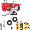 VEVOR Electric Hoist with Remote Control, 440 lbs Material Handling Tool, 110V Electric Hoist with 14ft Remote Control for Factories, Warehouses, Construction Site, Attic(2200LBS Wireless/Wired)