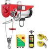 VEVOR Electric Hoist with Remote Control, 440 lbs Material Handling Tool, 110V Electric Hoist with 14ft Remote Control for Factories, Warehouses, Construction Site, Attic(1320LBS Wireless)