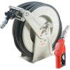 VEVOR Fuel Hose Reel, 1″ x 50′, Extra Long Retractable Diesel Hose Reel, Heavy-Duty Carbon Steel Construction with Automatic Fuel Nozzle, NBR Rubber Hose for Aircraft Ship Vehicle Tank Truck, 300 PSI(3/4″ 60 Ft)