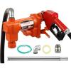 VEVOR Fuel Transfer Pump, 12V DC 16 GPM 1/4 HP, Gasoline Extractor Pump with Automatic Nozzle, Discharge Hose & Suction Pipe for Gasoline, Diesel, Kerosene, Ethanol & Methanol Blends, and Biodiesel(12V 20GPM with Accessories)