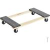 VEVOR Furniture Dolly, 4 Pack 6-Inch Steel Tri-Dolly with 360° PP Swivel Wheels and Non-Slip Cap, 3 Wheels Furniture Lift Mover Tool Set for Moving Heavy Furniture Refrigerator Sofa(30in x 18in-1 Pack)