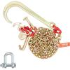 VEVOR G80 V Bridle Chain, 5/16″ x 3′ Towing Chain Bridle with R Hooks, T Hooks, J Hooks and Grab Hooks, Transport Tow Chain Bridle with 10800 lbs Safe Working Load for Flatbed Truck Wrecker Recovery(5/16Inch x 6FT)