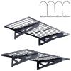 VEVOR Garage Shelving Wall Mounted, 2 x 6 ft Heavy Duty Garage Wall Shelves, 1600 lbs Load Capacity Garage Storage Rack Floating Shelves, 2 Pack, Suitable for Shop, Shed, Garage Storage(502LBS)