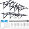 VEVOR Garage Shelving Wall Mounted, 2 x 6 ft Heavy Duty Garage Wall Shelves, 1600 lbs Load Capacity Garage Storage Rack Floating Shelves, 2 Pack, Suitable for Shop, Shed, Garage Storage(1600LBS)