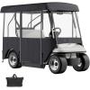 VEVOR Golf Cart Enclosure, Polyester Driving Enclosure, Club Car Covers Universal Fits for Most Brand Carts, Sunproof and Dustproof Outdoor Cart Cover(300D 78.7×43.3×62.2″)
