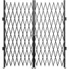 VEVOR Hx12’W Double 12’W Folding Security Gate, 6-1/2′ H x 12′ W, Black, 78 Sq Ft(87″ H x 150″ W)