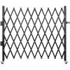 VEVOR Hx12’W Double 12’W Folding Security Gate, 6-1/2′ H x 12′ W, Black, 78 Sq Ft(87 x 94 in/7.25 x 7.8 ft (with wheels))