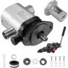 VEVOR Hydraulic Log Splitter Pump Kit, 22GPM, 2 Stage 4000PSI Aluminum Hydraulic Gear Pump, with Valve Coupling Installation Base 3/4” NPT Outlet 3600 RPM, for Small Engine Mounting Log Splitter