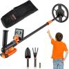 VEVOR Metal Detector for Kids, 6 Inch Waterproof Search Coil with LCD Display, Adjustable 26”-36” Gold Detector, Lightweight Carbon Fiber Stem for Junior & Youth Detecting Gold Coin Treasure