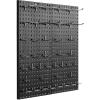 VEVOR Metal Pegboard Panels, 24″ x 12″ Pegboard, 4 Panels, Heavy Duty Peg Board Wall Organizer with Accessories, for Living Room Garage Tool Storage Office Organization Craft Room Kitchen Home, Black(2 PCS)