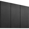 VEVOR Metal Pegboard Panels, 24″ x 12″ Pegboard, 4 Panels, Heavy Duty Steel Peg Board Wall Organizer, for Living Room Garage Tool Storage Workbench Office Organization Craft Room Kitchen Home, Black(36″ x 24″)