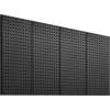 VEVOR Metal Pegboard Panels, 24″ x 12″ Pegboard, 4 Panels, Heavy Duty Steel Peg Board Wall Organizer, for Living Room Garage Tool Storage Workbench Office Organization Craft Room Kitchen Home, Black(48″ x 24″)