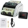VEVOR Money Counter Machine, Bill Counter with UV/MG/IR/DD/DBL/HLF/CHN Counterfeit Detection, Counting/Value Count/Add/Batch Modes, USD/EUR Money Counting Machine with LCD Display for Small Business(Small Business Grade)