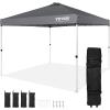 VEVOR Patio Gazebo for 6-8 Person, 10 x 10 FT Backyard Gazebo, with Mosquito Netting, Metal Frame, and PU Coated 180G Polyester, Outdoor Canopy Shelter for Patio, Backyard, Lawn, Garden, Deck(Gray)