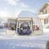VEVOR Pop up Bubble Tent, 15 x 13.8 ft Waterproof & UV-Resistant, Clear Camping Tent Shelter, Outdoor Garden Dome Igloo Tents with Windows, 540° Panoramic View, for 12-15 Persons Patio Backyard(Transparent 15ft Bubble Tent for 12-15 Person)
