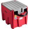 VEVOR Portable Diesel Tank, 116 Gallon Capacity & 10 GPM Flow Rate, Diesel Fuel with 12V Electric Transfer Pump and 13.1ft Rubber Hose, PE Transfer Tank for Easy Fuel Transportation, Gray(Red)