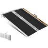 VEVOR Portable Wheelchair Ramp 6FT, Non-Slip Aluminum Folding Handicap Ramp, Door Threshold Ramps for Wheelchair for Home,Wheel Chair Ramp Steps, Cars, Scooter, Cart, Curbs, Stairs(3FT (For height 3-9”))