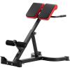 VEVOR Roman Chair Hyperextension Bench, 300 lbs Adjustable Extension Machine, Multi-Function Exercise Equipment for Glute, Hamstring, Lower Back, and Ab Workout, Fitness Weight Bench for Home Gym