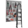 VEVOR Slat Wall Paneling, 4 x 4 ft, PVC Garage Slatwall with Modular Design, Black Slat Wall Easy-to-Install Adjustable Slatwall Panel with Coupling Structure & DIY Cutting, Fits for Storage & Display(Gray)