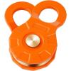 VEVOR Snatch Block Pulley (33,000LBS WLL), Pulley System for Synthetic Rope Or Steel Cable, Change The Direction, Create Mechanical Advantage, Ideal for Truck, Tractor, ATV & UTV, 1 Pack, Orange(Orange)