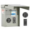 VEVOR Temporary Power Outlet Panel, RV Electrical Breaker Box with Prewired 50 Amp & 20 Amp GFCI Receptacle Circuit, Weatherproof RV Electrical Panel for RV Hookup Camper Travel Trailer Motorhome(50+20 Amp)