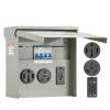 VEVOR Temporary Power Outlet Panel, Weatherproof RV Electrical Breaker Box with 20/30/50 Amp Receptacle Installed, Prewired Circuit NEMA 14-50R/NEMA TT-30R / 20A GFCI for RV Camper Trailer Motorhome(50+30+20 Amp)