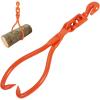 VEVOR Timber Claw Hook, 28 inch 4 Claw Log Grapple Logging Tongs, Swivel Steel Log Lifting Tongs 31″ Max Opening, Eagle Claws with 2205LBS/1000kg Loading Capacity for Tractors, ATVs, Trucks, Forklifts(18in-Swivel)