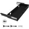 VEVOR Under Desk Drawer Slide Out, 33inch Under Desk Mounted Pull-out Drawer Attachment, Hidden Under Counter Drawers for office Home Sit Stand Workstation, Black(22inch)