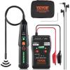 VEVOR Underground Cable Locator, 6.5Ft Max Detection Depth Wire Tracer Break Detector Finder with Earphone, 3280Ft Max. Detection Length Cable Tester for Pet Fence Buried Sprinkler Valve Irrigation