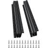 VEVOR Undermount Heavy Duty Drawer Slides, 16 24 32 40 Inch 260 lb Load Capacity Full Extension Ball Bearing Under Stair Cabinet Rails, Bottom Stair Cabinet Glides Track Runners(16inch, Black)(24 Inch)