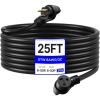 VEVOR Welder Extension Cord 30 Amp 50 Feet, NEMA 6-50 Plug 10/3 AWG 3 Prong 250V 7500W Heavy Duty Welding Cable for MIG, Lincoln, Plasma, Miller, TIG(8 AWG)
