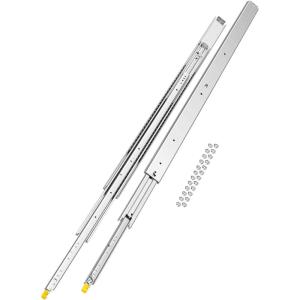 VEVOR 1 Pair Full Extension Drawer Slides 18 20 22 28 30 32 36 38 40 44 48 52 56 60 in, 500 lbs Load Capacity Locking Drawer Slides, Ball Bearing with Lock Side Mount Drawer Slide Rail