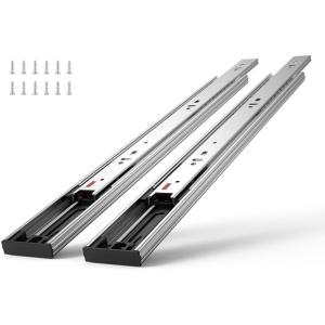 VEVOR 10 Pairs 22 Inch Soft Close Drawer Slides 14 16 18 20 22 24 Inch Heavy Duty Side Mount Rails,Ball Bearing Full Extension Noiseless Dresser Drawer Slides, 100 Lbs Load Capacity(6 Pairs with Soft Close)