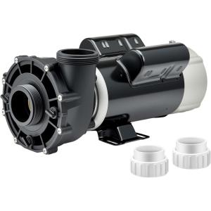 VEVOR 2 Speed SPA Pump, 48-Frame, AC 110-120V Hot Tub SPA Pump, 1.5 HP / 150 GPM / 42.65 ft High Speed or 0.46 HP / 70 GPM / 9.18 ft Low Speed, 2” Port 90° Rotational Interface for Hot Tub(48-Frame 3HP)