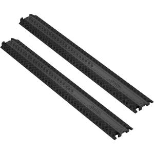 VEVOR 3 PCs Drop Over Cable Cover Ramp, 2,000 lbs/axle Load Capacity, Heavy Duty Cable Hose Protector Ramp, Floor Cord Cover for High Walking Traffic Areas Indoor Outdoor Home Office Warehouse School(Small-2PACK)