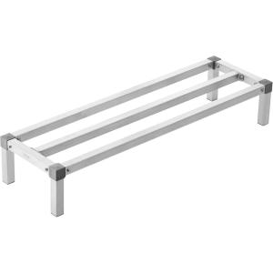 VEVOR Aluminum Dunnage Rack, 48” x 14” Commercial Food Floor Rack, 8” Off the Floor, 1000 lbs Capacity All-Welded Aluminum Storage, for Storage in Restaurants, Kitchens, Garages and Vehicles(48” x 14”x 8”)