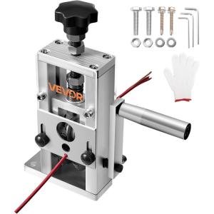 VEVOR Electric Wire Stripping Machine, 0.06”-1.57” Automatic Wire Stripper Machine, 750 W, 98 ft/min Wire Stripper with Visible Stripping Depth Reference, 10 Channels Electric Wire Strip Machine(Hand Crank or Drill Powered)