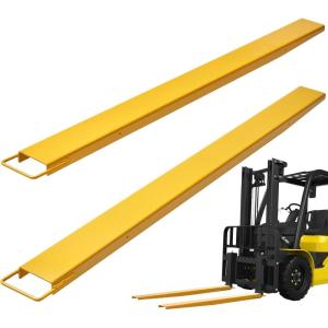 VEVOR Forklift Extensions, 96 Inch Pallet Fork Extensions 4.5 Inch Width, Heavy Duty Fork Extensions for Forklifts, 1 Pair Forklift Extensions for Forklift Truck(84 x 4.5 Inch)