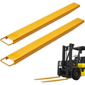 VEVOR Forklift Extensions, 96 Inch Pallet Fork Extensions 4.5 Inch Width, Heavy Duty Fork Extensions for Forklifts, 1 Pair Forklift Extensions for Forklift Truck(60 x 4.5 Inch)
