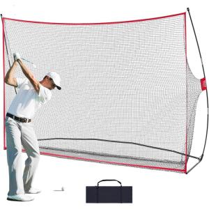 VEVOR Golf Practice Net, Indoor Hitting Net for Baseball, Hockey, Soccer, Heavy Duty Nylon DIY Ball Net, Sports Netting Barrier for Backyard Driving Training Swing(10x7Ft Golf Net)