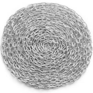 VEVOR Grade 30 Chain 1/4 Inch by 100Ft Length Grade 30 Proof Coil Chain Zinc Plated Grade 30 Chain for Towing Logging Agriculture and Guard Rails(1/4 Inch x 100 Ft)