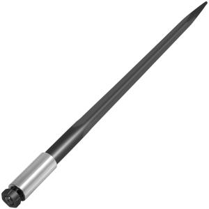 VEVOR Hay Spear 32″ Bale Spear 1350 lbs Capacity, Bale Spike Quick Attach Square Hay Bale Spears 1 3/8″ Wide, Red Coated Bale Forks, Bale Hay Spike with Hex Nut & Sleeve for Buckets Tractors Loaders(39″)