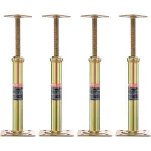 VEVOR House Floor Jacks, 4 PCS Post Floor Joist Jacks for Leveling, 11.6″-16″ Height Range, Total Support up to 10000 LBS, Galvanized Telescoping Screw Jacks for Temporary Support(Floor Jacks Post)