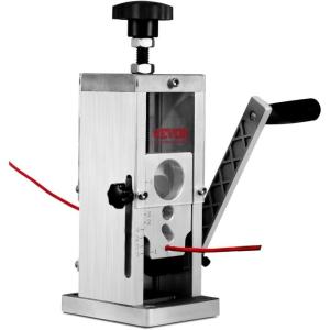 VEVOR Manual Wire Stripping Machine, 0.06”-1.5” Copper Stripper with Hand Crank or Drill Powered, Visible Stripping Depth Reference, Portable Aluminum Frame Wire Peeler for Scrap Copper Recycling(0.06”-1.5”)