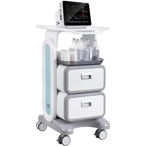 VEVOR Medical Trolley Storage Cart with Removable Drawer, Rolling Lab Tray Cart with Wheels for Ultrasound, Dental Clinic, Lab, Beauty Salon, Office(3 Tiers / 2 Drawers)